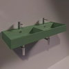 Керамічна раковина 121 см Simas Agile, matte mirto (AG 121D) На стільницю, На тумбу, Підвісні 