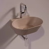 Керамічна раковина 48 см Simas WAVE, matte moka (WA 06) На стільницю, На тумбу, Підвісні 