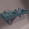 Керамічна раковина 121 см Simas Agile, matte navy (AG 121D) На стільницю, На тумбу, Підвісні 
