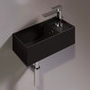 Керамическая раковина 40 см Simas Agile, matte black (AG 20) На столешницу, На тумбу, Подвесные Прямоугольные
