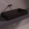 Керамічна раковина 80 см Simas Agile, matte black (AG 80) На стільницю, На тумбу 