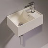 Керамическая раковина 40 см Simas Agile, matte sabbia (AG 40) На столешницу, На тумбу, Подвесные Прямоугольные