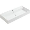Керамическая раковина 101 cм Simas Agile, glossy white (AG 101) На столешницу, На тумбу, Подвесные Прямоугольные