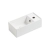 Керамическая раковина 40 см Simas Agile, glossy white (AG 20) На столешницу, На тумбу, Подвесные Прямоугольные