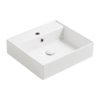 Керамическая раковина 51 см Simas Agile, glossy white (AG 51) На столешницу, На тумбу, Подвесные Прямоугольные
