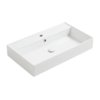 Керамическая раковина 81 cм Simas Agile, glossy white (AG 81) На столешницу, На тумбу, Подвесные Прямоугольные