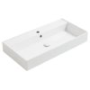 Керамічна раковина 91 см Simas Agile, glossy white (AG 91) На стільницю, На тумбу, Підвісні 