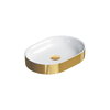 Керамическая раковина 50 см Catalano Horizon, oro-bianco (150AHZBO) На столешницу, На тумбу Овальные