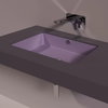 Керамическая раковина 55 cм Simas Agile, matte prugna (S 60) Встраиваемые снизу Прямоугольные