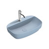 Керамическая раковина 60 см Catalano Green Lux, azzurro satinato (160GRLXNAS) На столешницу, На тумбу, Полувстраиваемые Прямоугольные