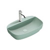 Керамическая раковина 60 см Catalano Green Lux, verde satinato (160GRLXNVS) На столешницу, На тумбу, Полувстраиваемые Прямоугольные