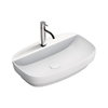 Керамическая раковина 65 см Catalano Green Lux, bianco satinato (165GRLXNBM) На столешницу, На тумбу, Полувстраиваемые Прямоугольные