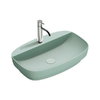 Керамическая раковина 65 см Catalano Green Lux, verde satinato (165GRLXNVS) На столешницу, На тумбу, Полувстраиваемые Прямоугольные