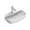 Керамическая раковина 60 см Catalano Green Lux, bianco lucido (160GRLXN00) На столешницу, На тумбу, Полувстраиваемые Прямоугольные