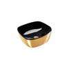 Керамическая раковина 40 см Catalano Gold&Silver, gold/black (140APGRLXNO) На столешницу, На тумбу Квадратные