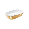 Керамическая раковина 60 см Catalano Gold&Silver, gold/white (160APGRLXBO) На столешницу, На тумбу Прямоугольные