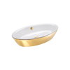 Керамическая раковина 70 см Catalano Gold&Silver, gold/white (170VLNBO) На столешницу, На тумбу Овальные