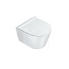 Подвесной укороченный безободковый унитаз Catalano New Zero NewFlush, bianco lucido (1VSZ46R00) Подвесные 