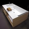 Ванна отдельностоящая Antonio Lupi BIBLIO 180x100 см (Biblio55 Rovere naturale) Antonio Lupi Прямоугольные