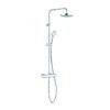 Термостатична душова стійка Kludi Logo DUAL SHOWER SYSTEM (680950500) Душові стійки Хром