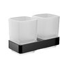 Подвесной двойной стакан для зубных щеток Emco Loft Black (052513300) Стаканы для зубных щеток Emco