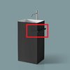 Полотенцедержатель для раковини Antonio Lupi Fold, чорний (FOLDVE Nero) Полотенцедержателі Antonio Lupi