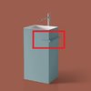 Полотенцедержатель для раковины Antonio Lupi Fold, бирюзовый (FOLDVE Ossido) Полотенцедержатели Antonio Lupi
