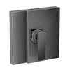 Смеситель скрытого монтажа Axor Edge, Polished Black Chrome (46650330) Для ванны, Для душа Черный глянцевый 
