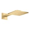 Верхний душ Axor MyEdition 250х250 мм 2-х функциональный, Brushed Gold Optic (35310250) Верхние души Золото