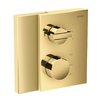 Термостатический смеситель на 2 потребителя Axor Edge, Polished Gold Optic (46760990) Для ванны, Для душа Золото