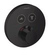 Термостатичний змішувач Hansgrohe ShowerSelect S Matt Black (15743670) Для ванни, Для душа Чорний матовий