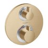 Термостатичний змішувач Hansgrohe Ecostat S Brushed Bronze (15758140) Для ванни, Для душа Бронза