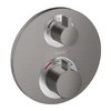 Термостатичний змішувач Hansgrohe Ecostat s Brushed Black Chrome (15758340) Для ванни, Для душа Чорний