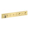 Термостатический смеситель для душа на 4 потребителя Axor MyEdition, Brushed Brass (18357950) Для душа Латунь