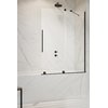 Раздвижная шторка для ванны Radaway Furo Black PND II 150R (10109788-54-01R+10112744-01-01) Radaway Furo Розсувні