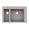 Кухонная мойка Hansgrohe S51 S510-F635 серый бетон (43315380) На столешницу Прямоугольные Серый