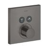 Термостатический смеситель на 2 потребителя Axor MyEdition, Brushed Black Chrome (36715340) Для ванны, Для душа Черный
