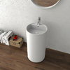 Напольная раковина iStone Collen, Matte White (WD38375) Напольные Круглые