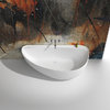 Ванна iStone Auberon, Matte White 170x85 (WD65161) iStone Напівкруглі