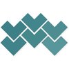 Плитка Wow Elle Floor Teal 18.5*18.5 (121193) Для кухні, Для громадських приміщень, Для житлових приміщень, Для ванної