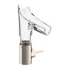 Смеситель для раковины Axor Starck V bevel cut, Stainless Steel Optic (12123800) Для раковины Нерж. сталь