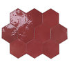 Плитка Wow Zellige Hexa Wine 10.8*12.4 (122084) Для кухні, Для громадських приміщень, Для житлових приміщень, Для ванної