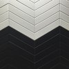 Плитка Wow Subway Lab Chevron A Graphite Matt 5*23 (101156) Для кухні, Для громадських приміщень, Для житлових приміщень, Для ванної