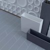 Плитка Wow Subway Lab Chevron B Ash Grey Matt 5*23 (101165) Для кухні, Для громадських приміщень, Для житлових приміщень, Для ванної