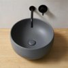 Раковина накладная 40 см Cielo Le Bacinelle Era Small, серый (BAERA40-BR) На столешницу, На тумбу Круглые