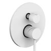 Смеситель Paffoni Light, 3 позиции (LIG019BO) Для ванны, Для душа Белый, Белый матовый