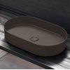 Раковина накладная 60 см Cielo Shui Comfort, коричневый (SHCOLAO60-CA) На столешницу, На тумбу Овальные