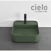 Керамічна раковина 44 см Cielo Shui Comfort, зелений (SHCOLAQF-AG) На стільницю, На тумбу, Підвісні 