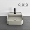 Керамическая раковина 44 см Cielo Shui Comfort, светло-серый (SHCOLAQF-PM) На столешницу, На тумбу, Подвесные Квадратные