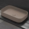 Раковина накладная 60 см Cielo Shui Comfort, бежевый (SHCOLAR60-AV) На столешницу, На тумбу Прямоугольные